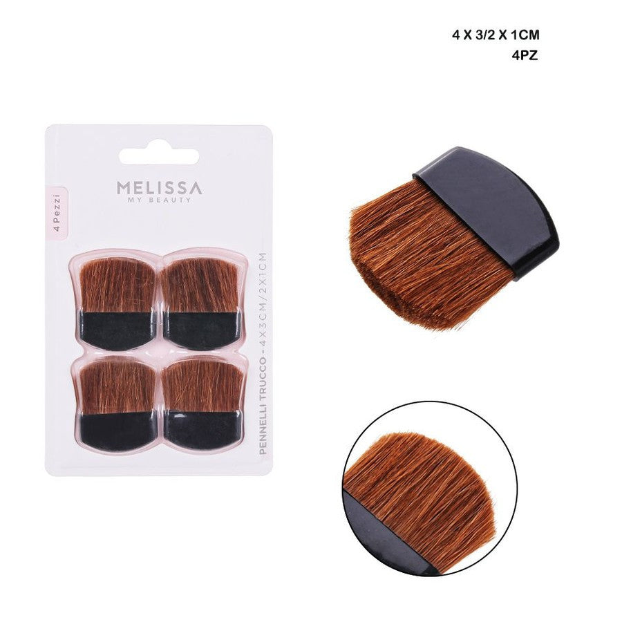 Melissa - Pennello Trucco 4x3Cm 2X1Cm 4Pz