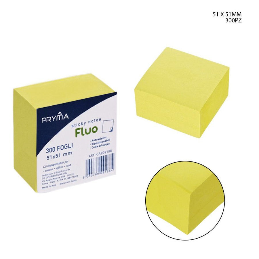 Pryma - Sticky notes 300ff giallo fluo