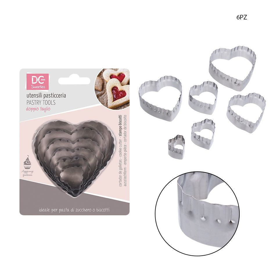 Dc Stampo Acciaio Cuore 2.2-7.2X2.5Cm 6Pz