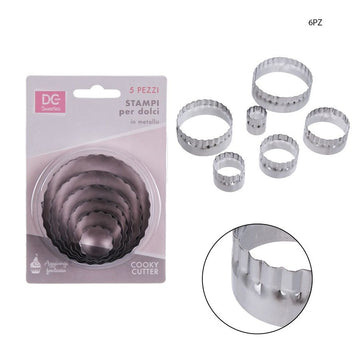 Dc - Formine Inox Tondo 5Pz 1.4X1.5/5.8X1.5Cm