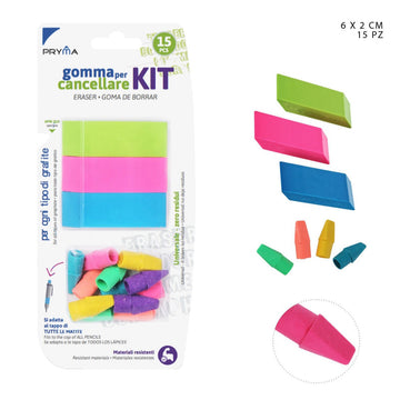 Dc Kit Gomma Da Cancellare 6X2X1Cm 15Pz