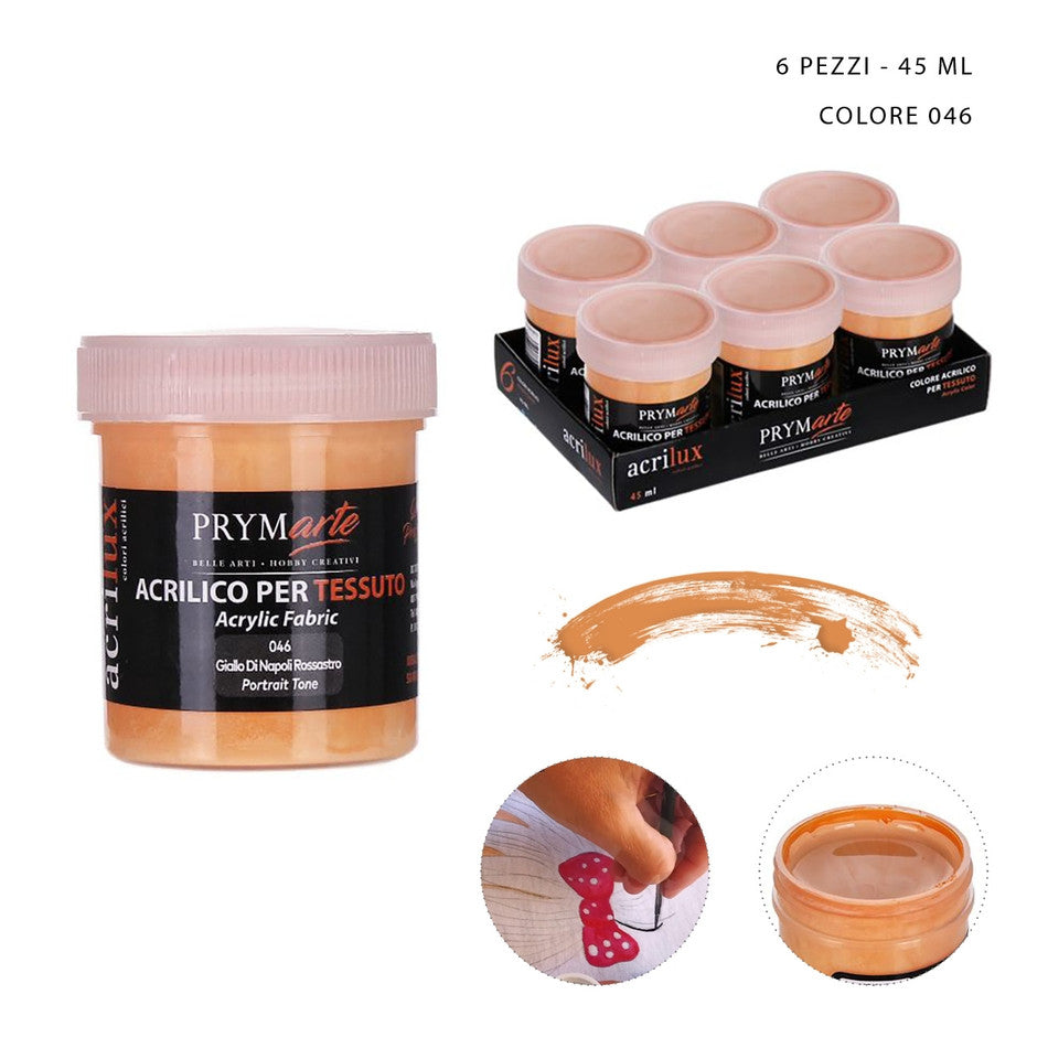 Pryma - Colore acrilico tessuto 45Ml N.046