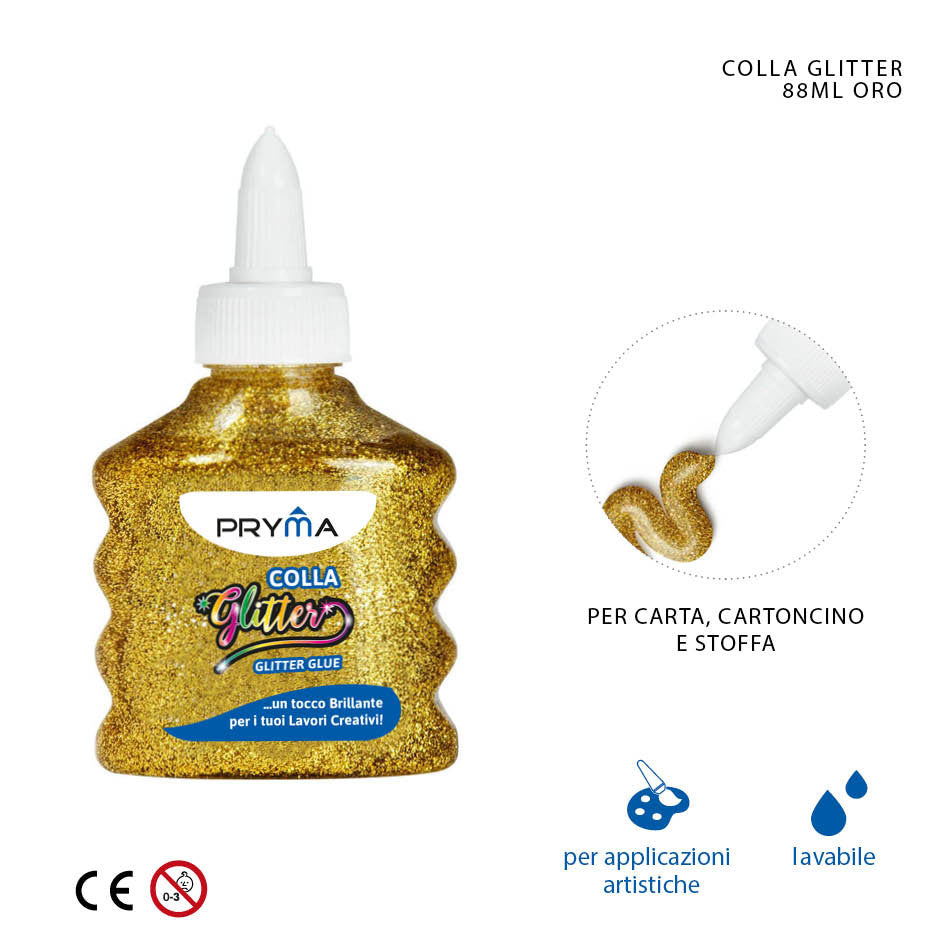 Pryma - Colla Glitter 88Ml Oro