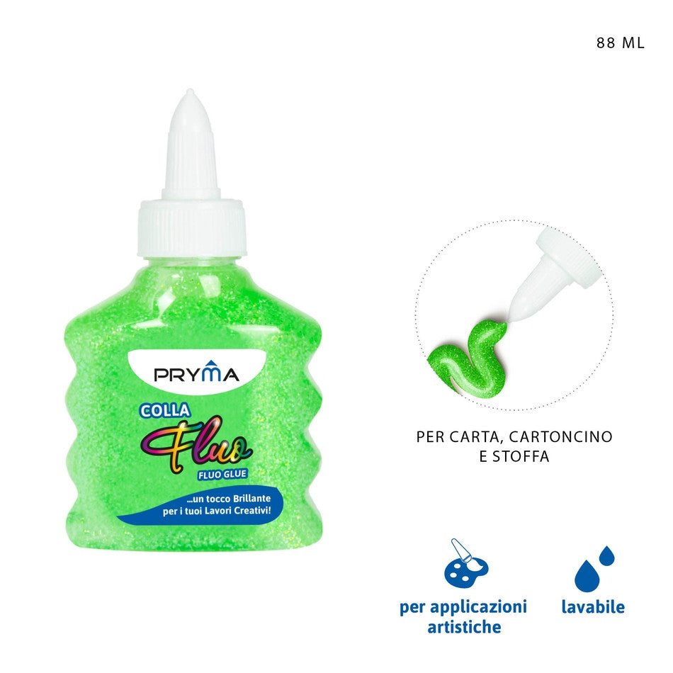 Pryma - Colla fluo verde  88Ml