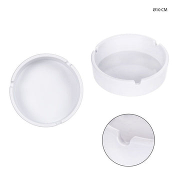 Dc - Posacenere Plastica Tondo 11.3Cm Bianco