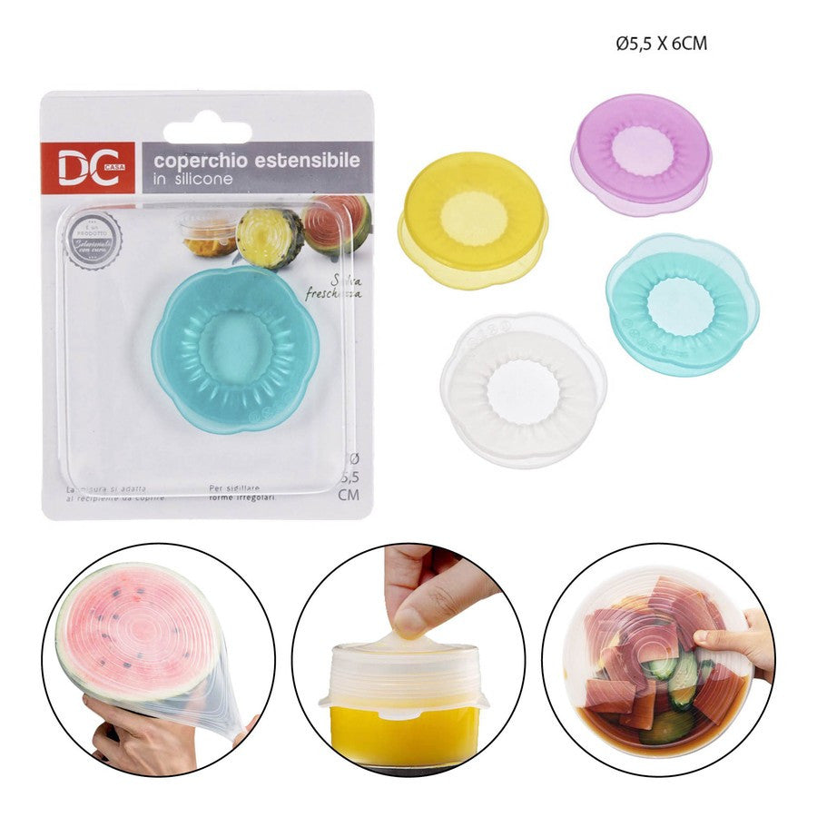 Dc Casa - Coperchio In Silicone Estendibile 5.5Cm