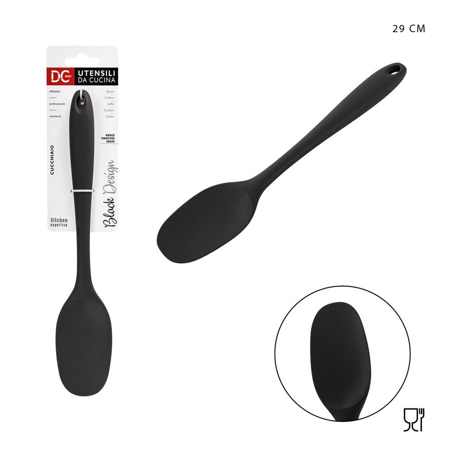 Dc Casa - L/Black Cucchiaione Silicone 29x6.5Cm