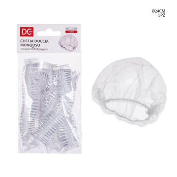 Dc - Cuffia Monouso 24Cm 5Pz Trasparente