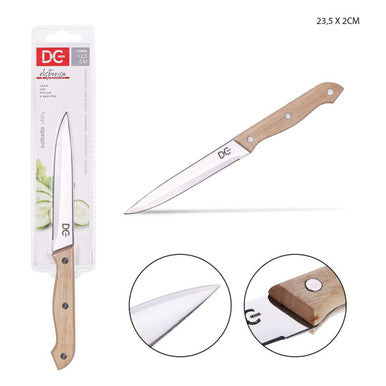 Dc - Coltello Utility Specchio M/Legno 23.5X2Cm