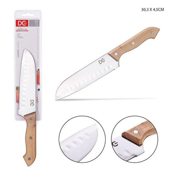 Dc - Coltello Santoku Specchio M/Legno 30.3X4.5