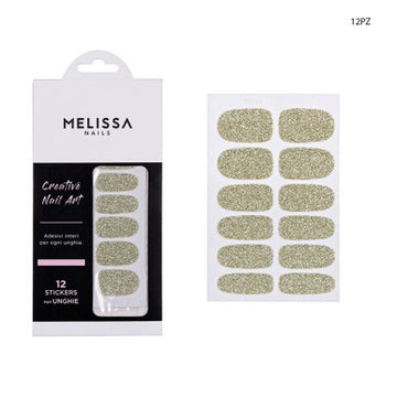 Melissa - Adesivi unghie glitter 14 pz