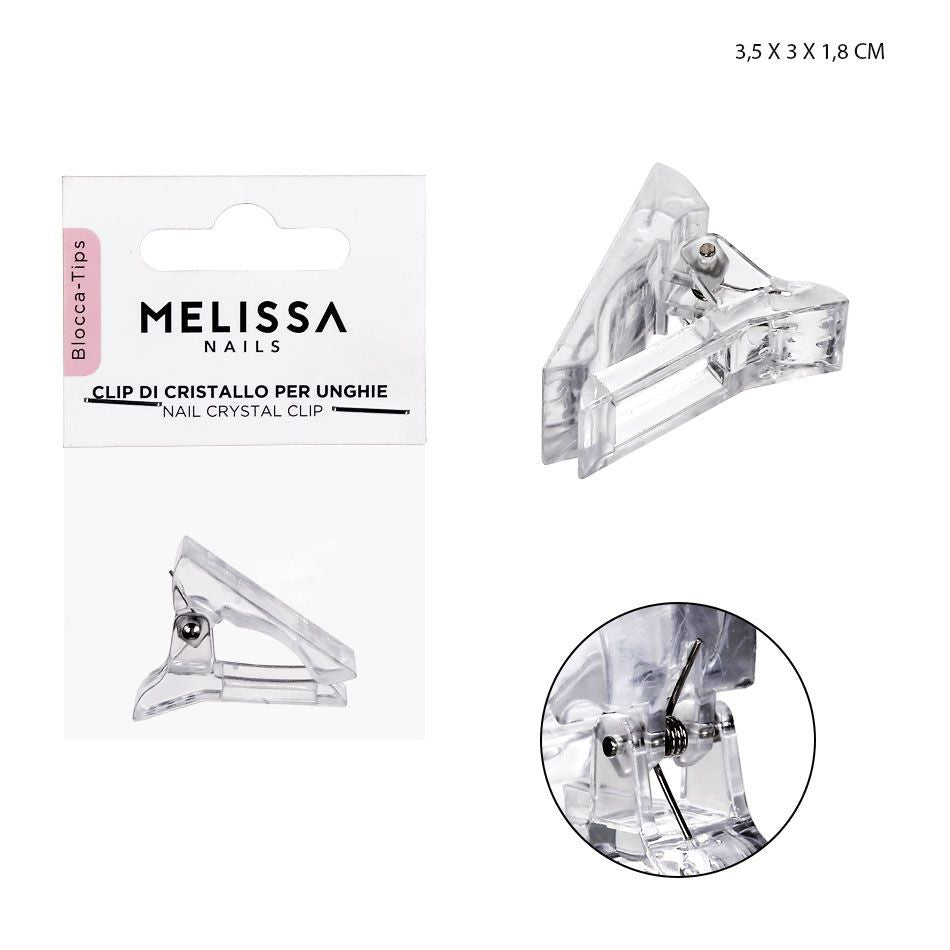 Melissa - Clip Di Cristallo Unghie 3.5X3X1.8Cm