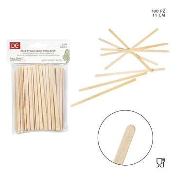 Dc - Palettine Legno Caffe 11Cm 100Pz