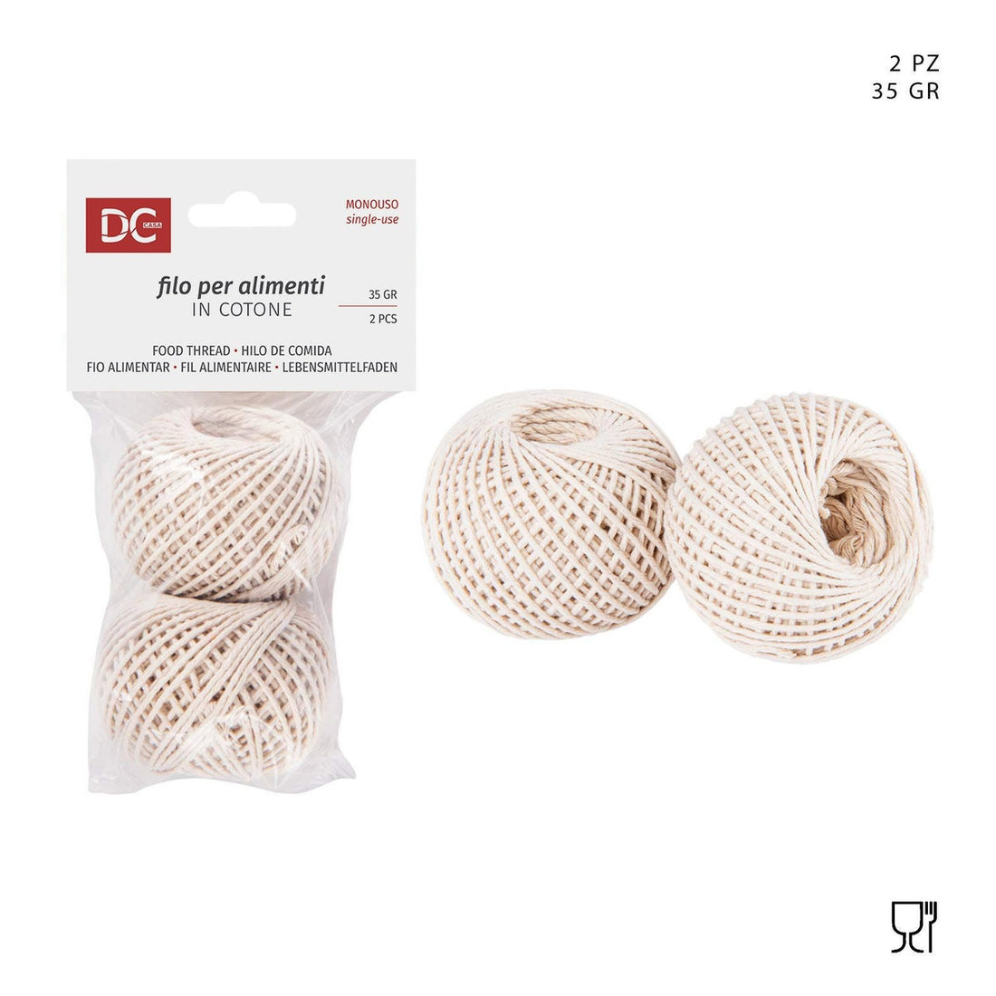 Dc - Filo Cotone Alimenti 35G 2Pz Naturale