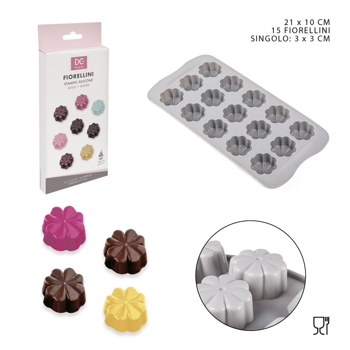 STAMPO SILICONE FLESSIBILE PER REALIZZARE ICONA BATTESIMO NASCITA C