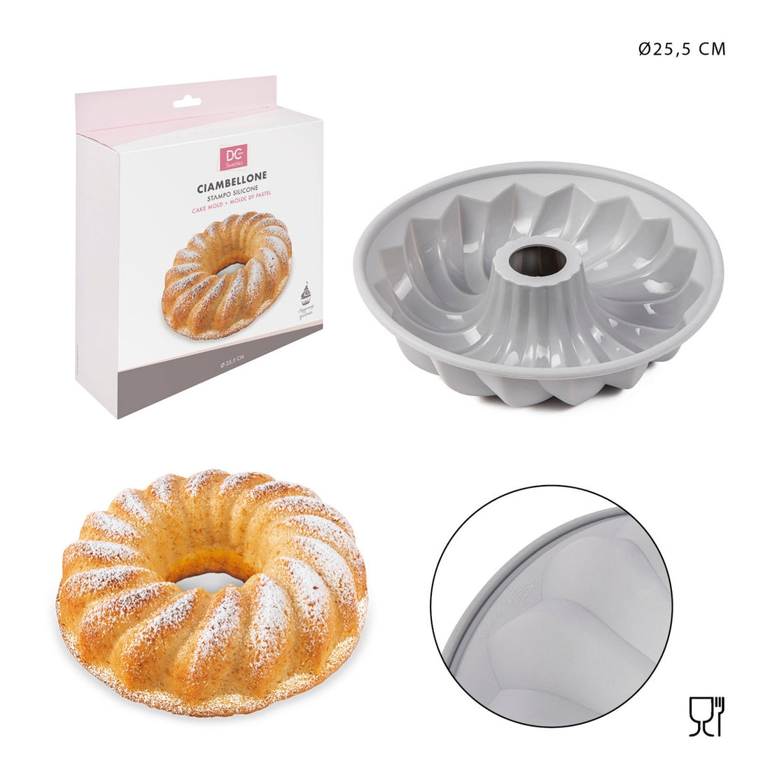 Dc - Stampo Silicone Ciambellone 25.3Cm