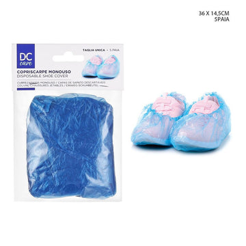 Dc Care - Copriscarpe monouso 36x14.5cm 5 paia blu