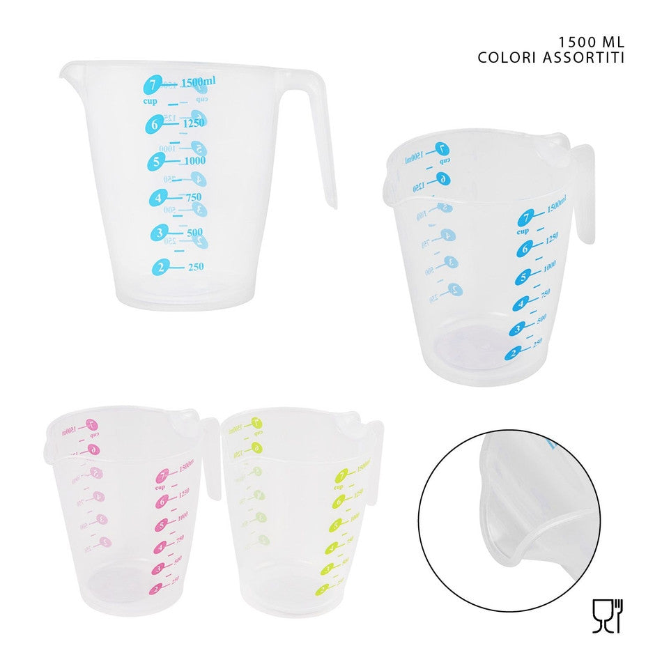 Dc Casa - Caraffa Graduata Plastica 1500Ml