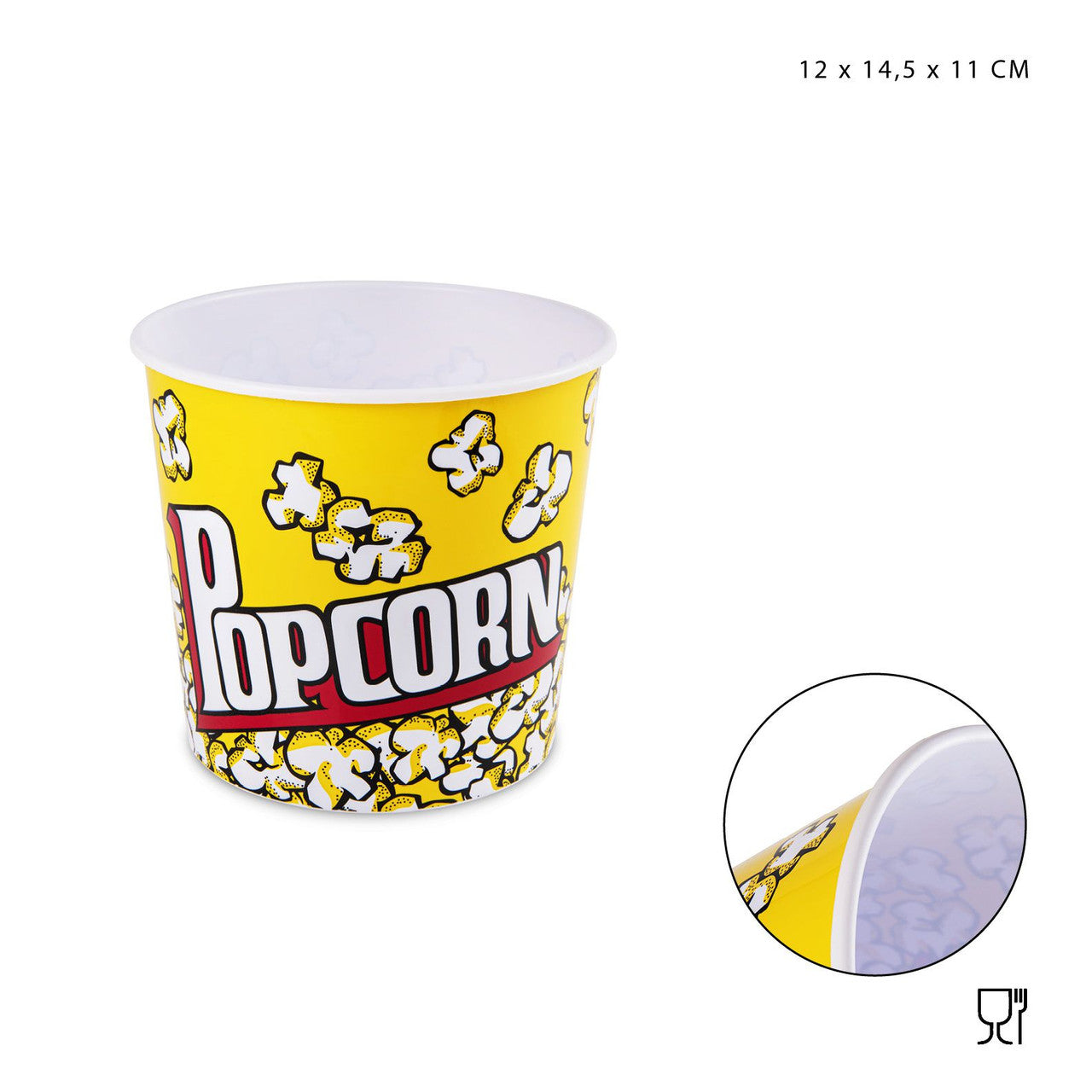 Dc Cestino Popcorn 12X14.5X11Cm