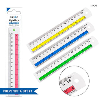 Pryma - Righello Alluminio 15Cm