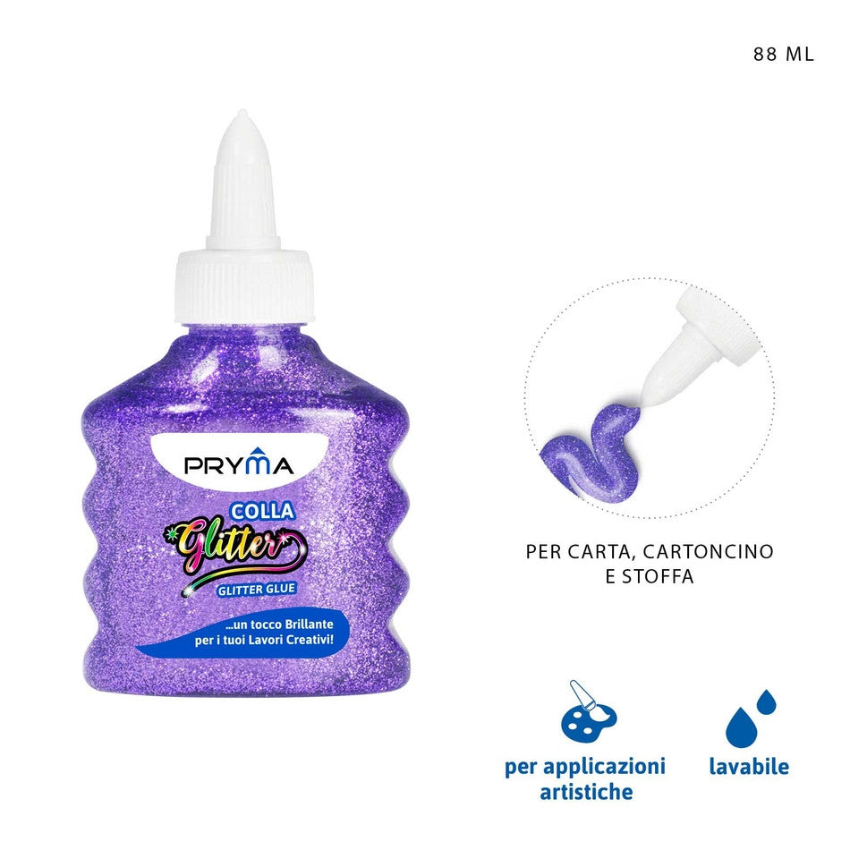 Pryma - Colla glitter lilla 88Ml