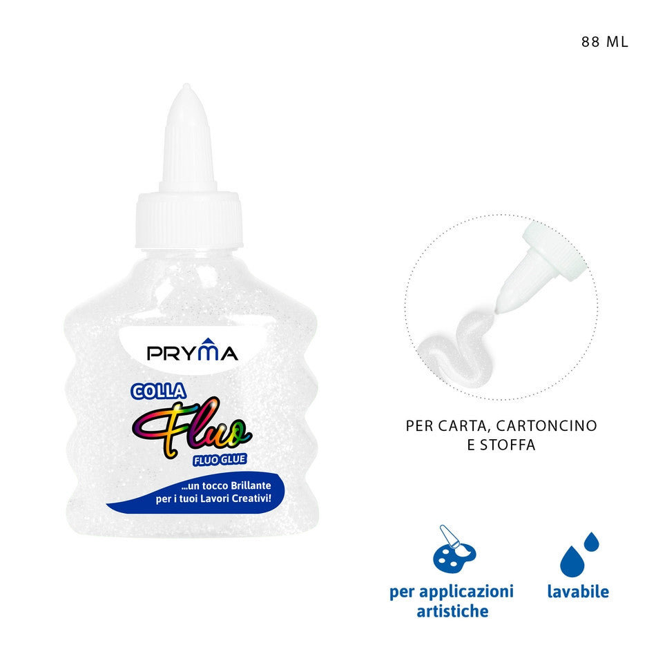 Pryma - Colla fluo bianco  88Ml