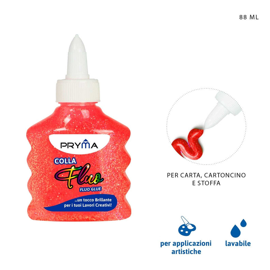 Pryma - Colla fluo rosso 88Ml