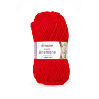 Dimorae Filati Anemone 100G 126M N.75 Rosso Ferrari