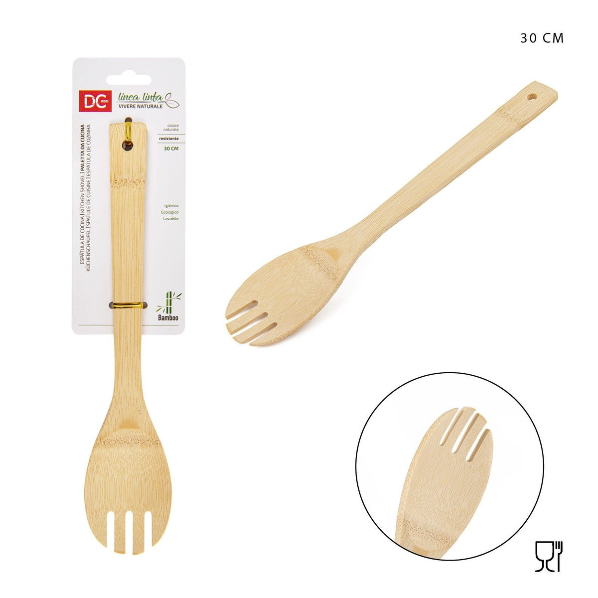 Dc Casa Paletta Bamboo Tonda 30Cm