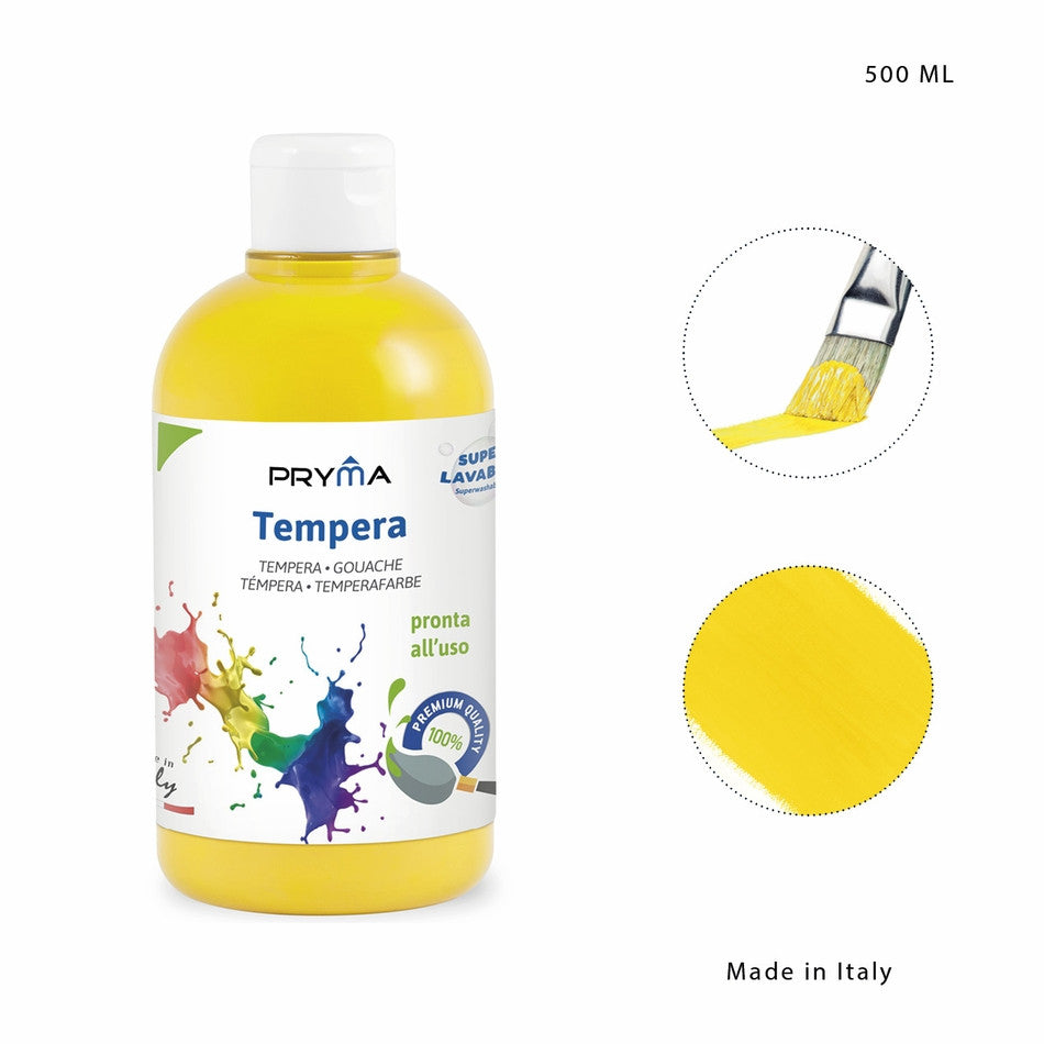 Pryma - Tempera superlavabile 500Ml giallo