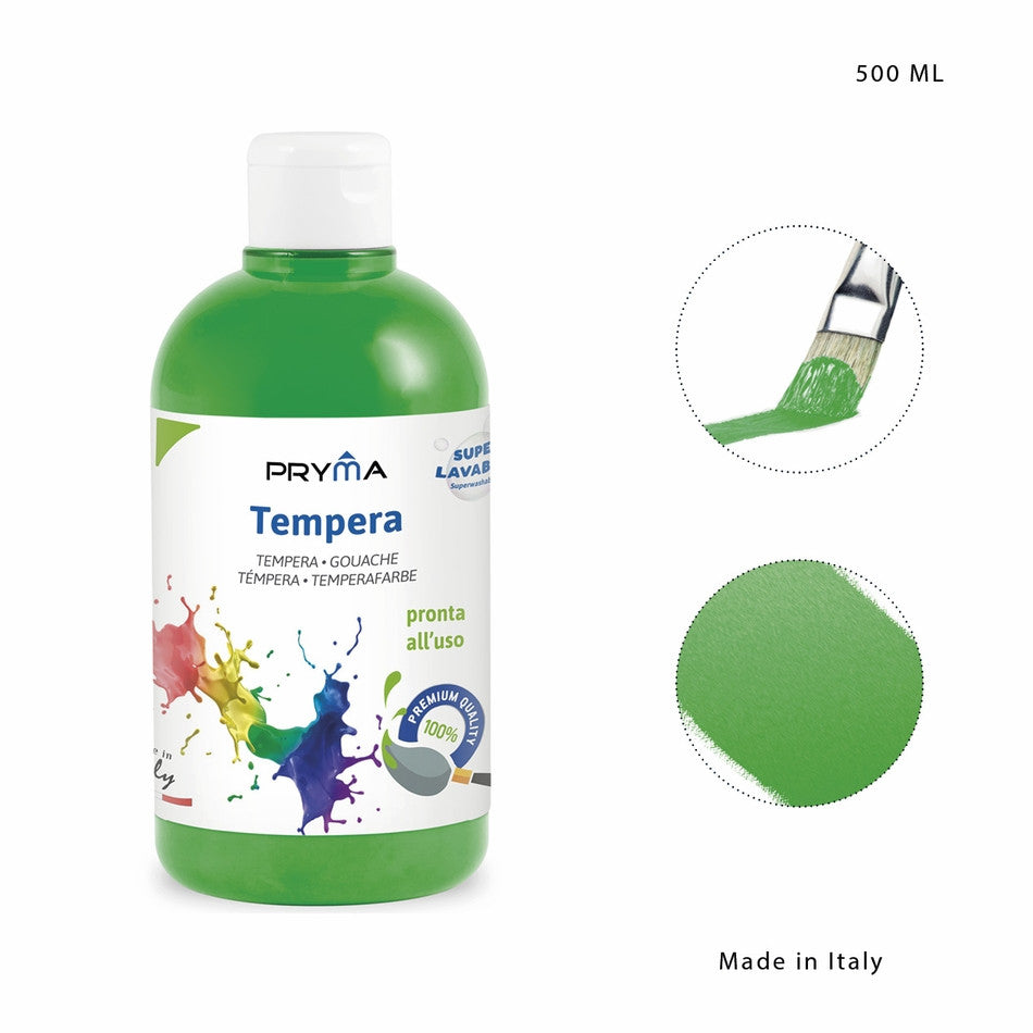 Pryma - Tempera superlavabile 500Ml verde brillante