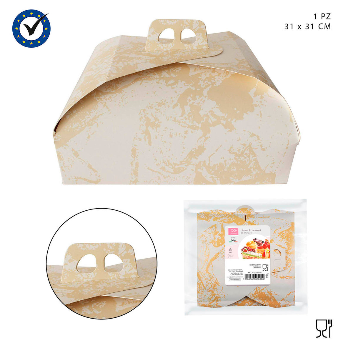 Dc - Scatola Torta 31X31 Cm