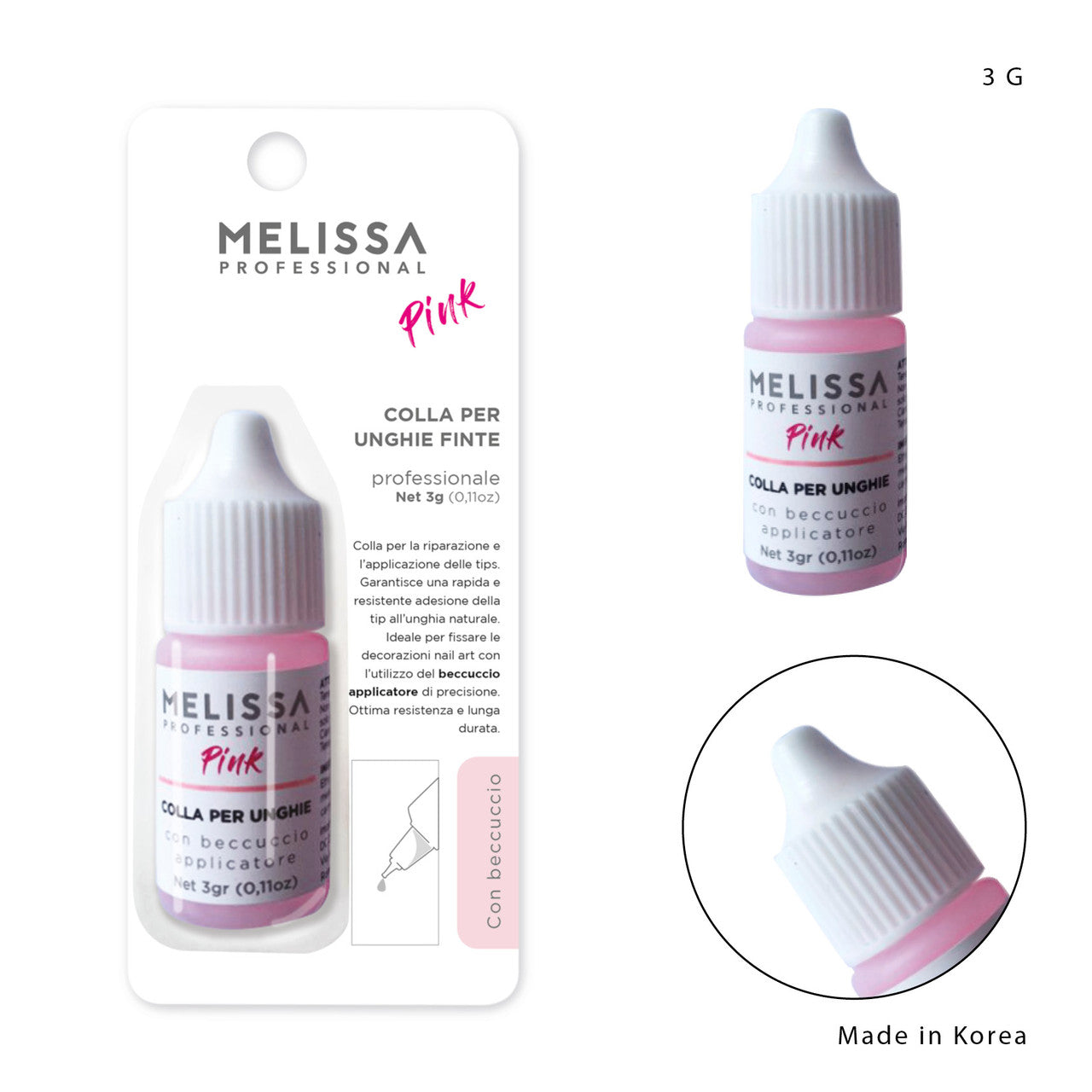 Melissa - Colla Unghie Rosa 3g