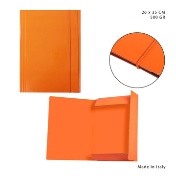 Pryma - Cartellina 3L c/elast 500g26x35Cm Arancio