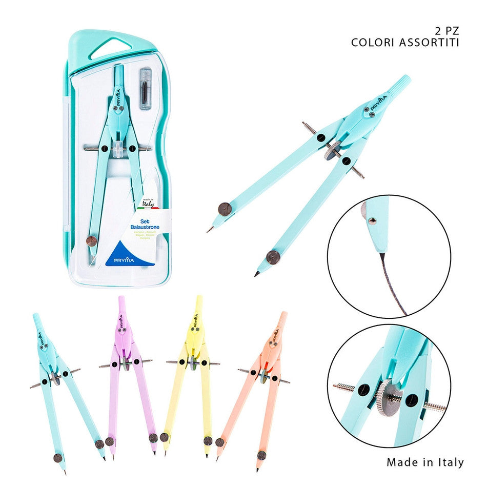 Pryma - Compasso balaustrone pastel a/fissa 2pz