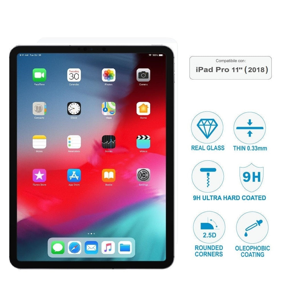 Wimitech - Pellicola in vetro temperato per iPad Pro 11" (2018)