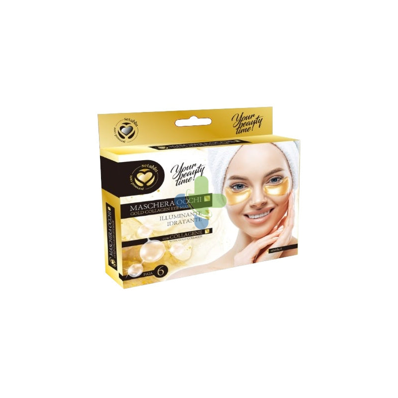 Setablu Maschera Occhi Gold - 5 Paia