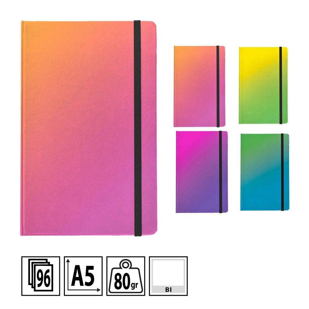 Pryma Memobook A5 96Ff Bianco 21X14.5 Sfumato Fluo