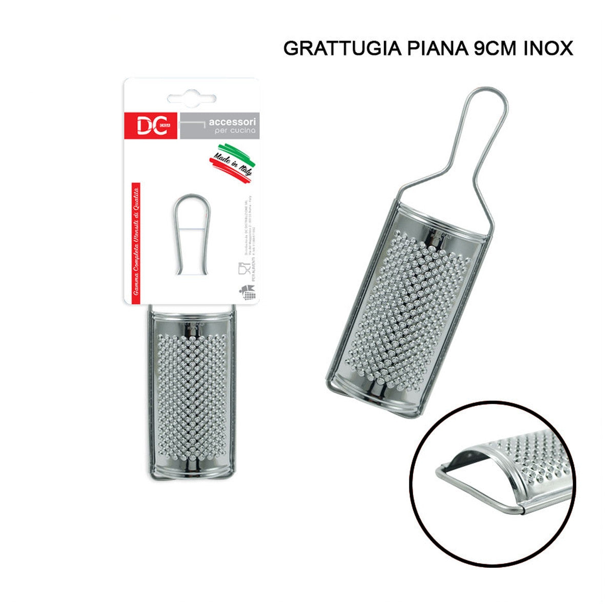 Dc - Grattugia Inox Piana 9Cm