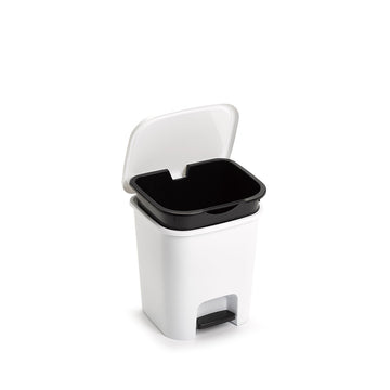 PlasticForte® - Pattumiera A Pedale Smart 75L Bianco