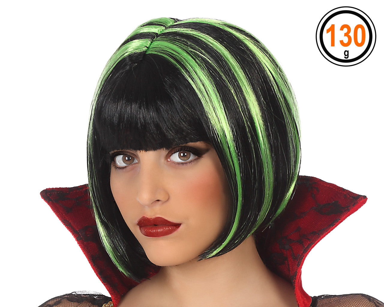 Atosa Short Green Straight Wig