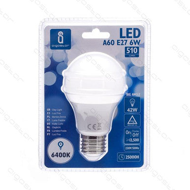 Aigo - Led A5 A60 Big angle E27 6W Freddo