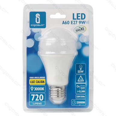 Aigo -  Led A5 A60 Big Angle E27 9W Caldo