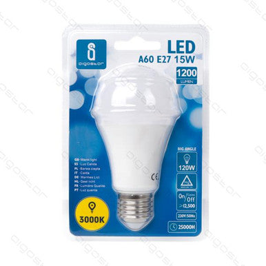 Aigo - Led A5 A65 E27 15W caldo