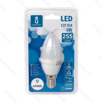 Aigo - Led A5 C37 E14 3W Freddo