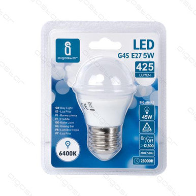 Aigo Led -  A5 G45 big angle E27 5W freddo