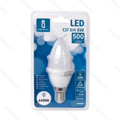 Aigo - Led A5 C37 E14 6W freddo