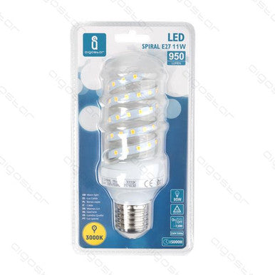 Aigo - Led b5 spiral 11W E27 caldo