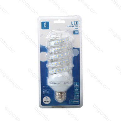 Aigo - Led b5 spiral 20W E27 freddo