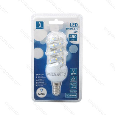 Aigo - Led b5 spiral 5W E14 freddo